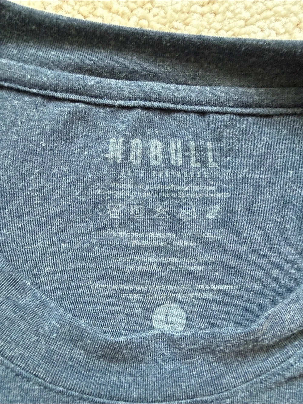 Nobull Navy Blue Athletic Soft Long Sleeve Crewneck Tee